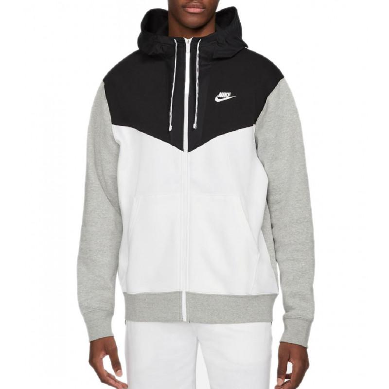 Nike M Nsw Hbr Hoodie Fz Flc Chaqueta De Chándal - Gris - Hombre SUDADERA NIKE HOMBRE TEXTIL Nike
