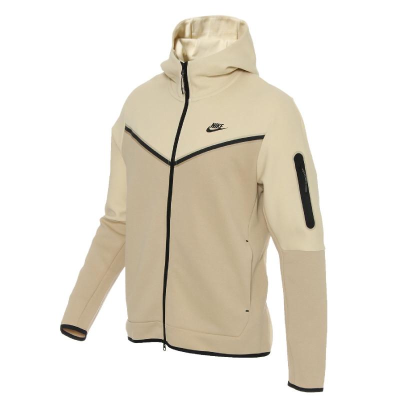 Veste De Survãªtement Nike Tech Fleece Full Zip Hoodies - Beige - Homme NIKE JACKET HOMME TEXTILE Nike