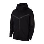 Nike Tech Fleece Full Zip Hoodies Track Jacket - Black - Men NIKE JACKET MEN TEXTILE Nike