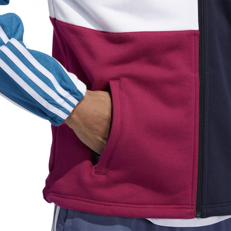 Adidas Originals Asymm Full-Zip Track Jacket Blue - Men - Adidas - The Bradery