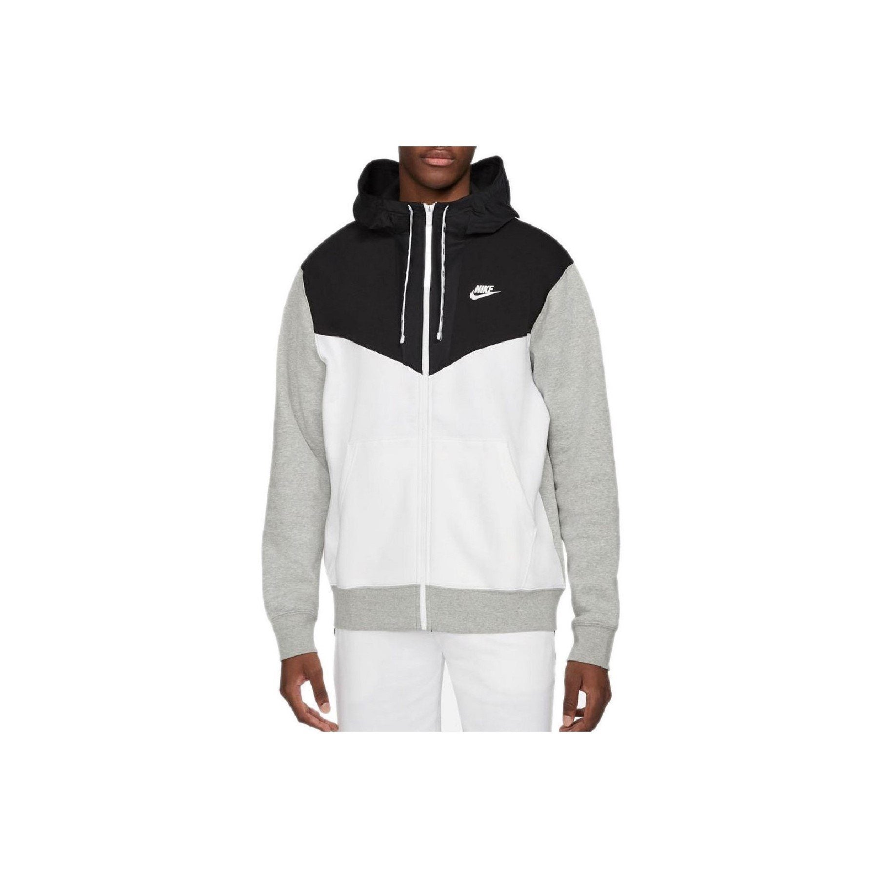 Chaqueta de chándal Nike M Nsw Hbr Hoodie Fz Flc - Gris - Preparación para hombre Hombre Nike
