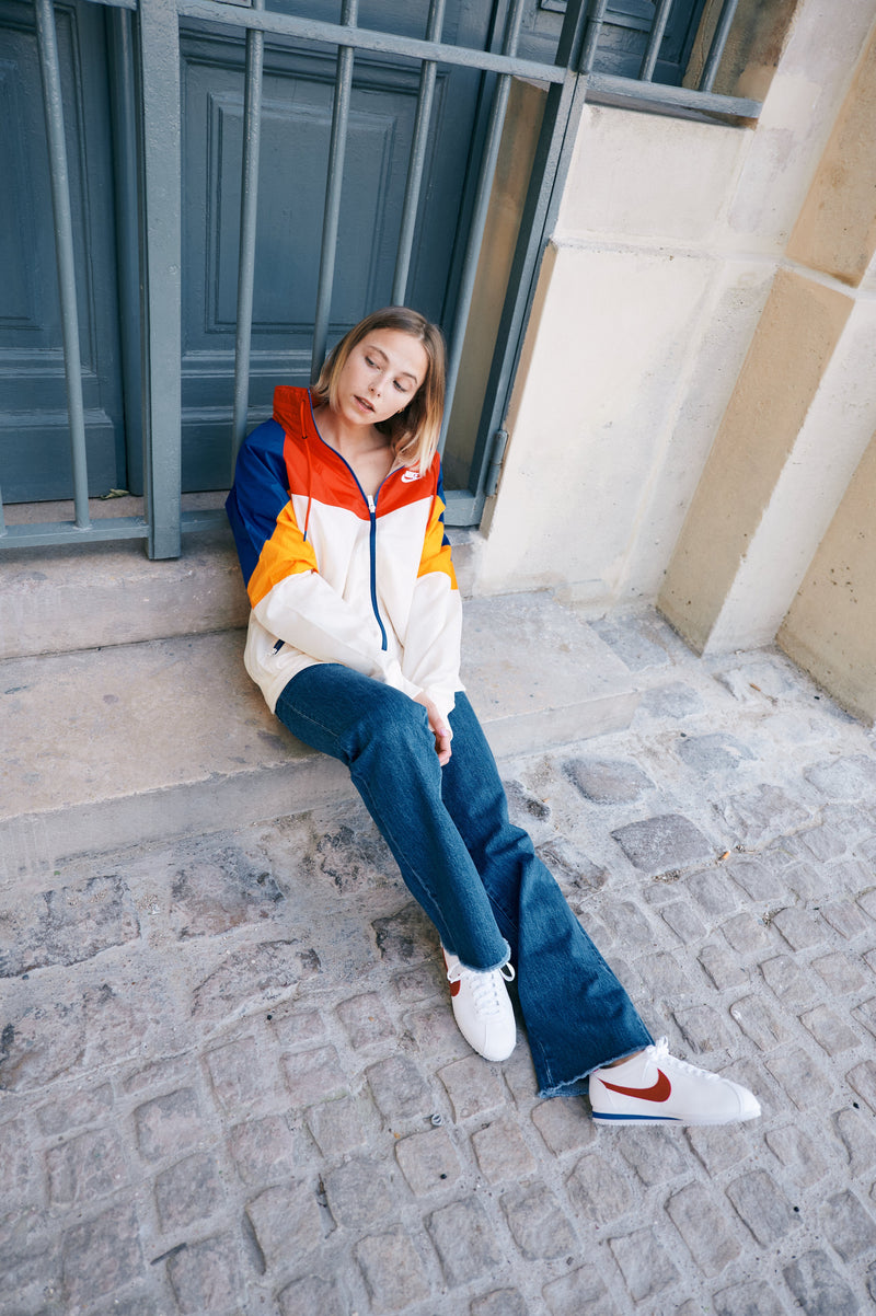 Veste De Survêtement Nike Sportswear Windrunner Blanche/Rouge - Prêt à porter Homme - Nike - The Bradery