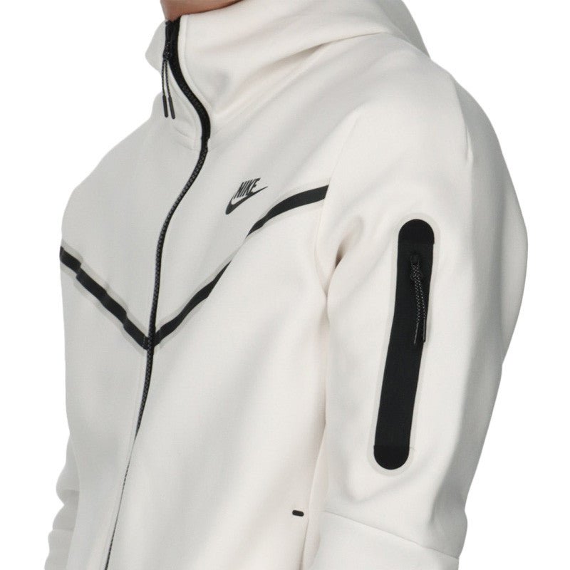Nike Tech Fleece Full Zip Track Jacket - White - Men - Nike - The Bradery