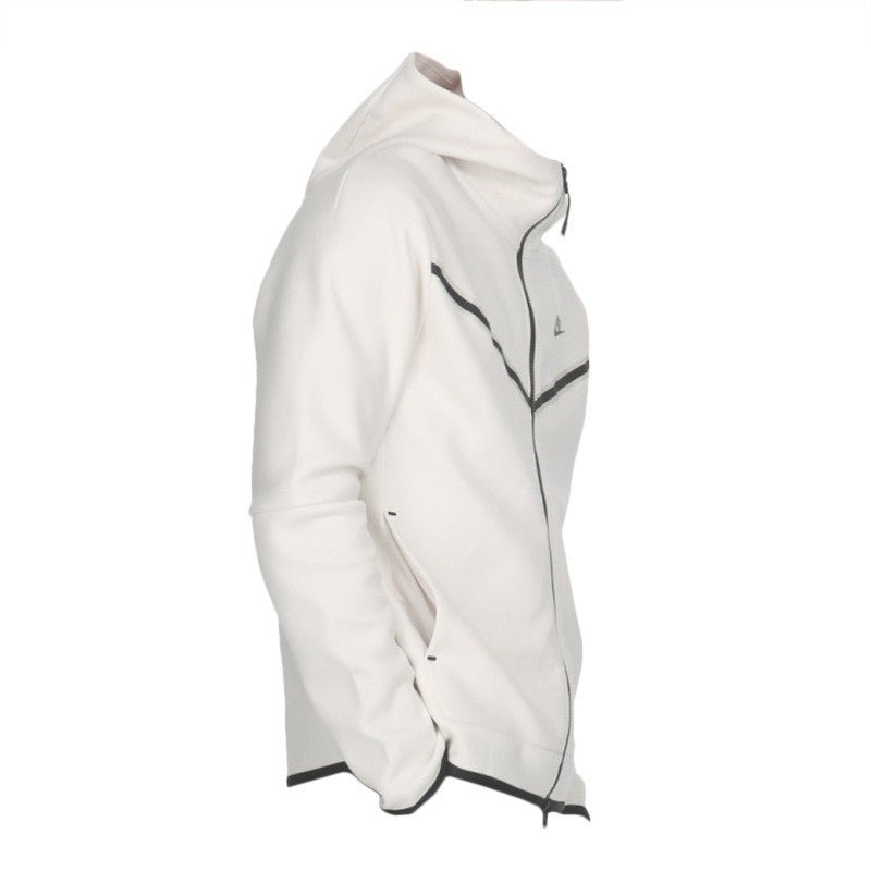 Nike Tech Fleece Full Zip Track Jacket - White - Men - Nike - The Bradery