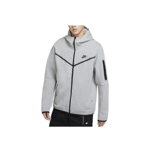 Tracksuit Jacket Nike Tech Fleece Full Zip Hoodies - Grey - Man Ready To Wear Man Nike