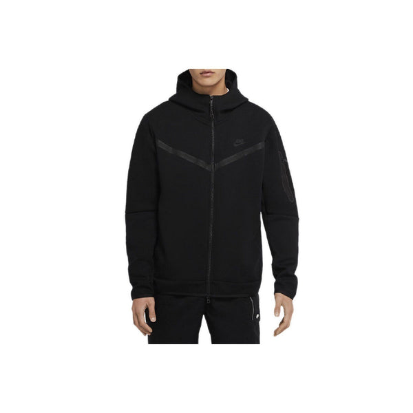 Chaqueta de chándal con capucha y cremallera completa Nike Tech Fleece - Negro - Preparación para hombre Hombre Nike