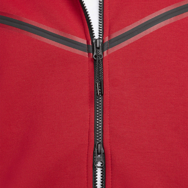 Chaqueta deportiva Tech Fleece con cremallera completa - Rojo