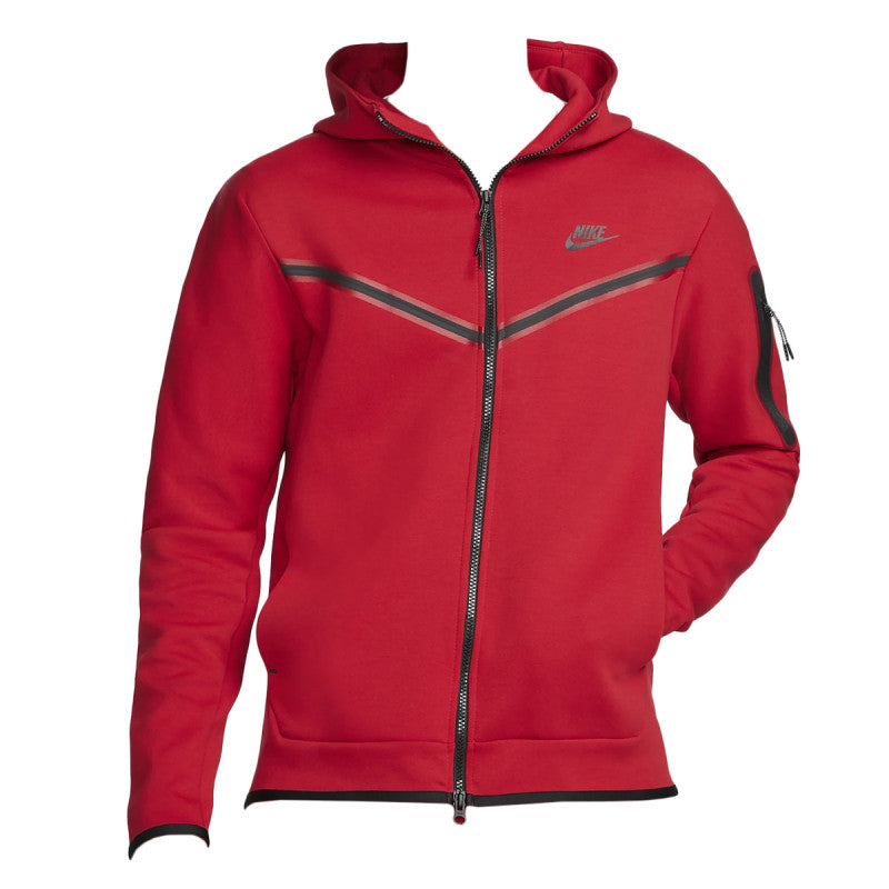Chaqueta deportiva Tech Fleece con cremallera completa - Rojo