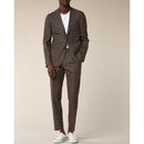 Veste En Laine - Coton Et Lin À Carreaux - Carreaux Verts Et Terracota VESTE De Fursac