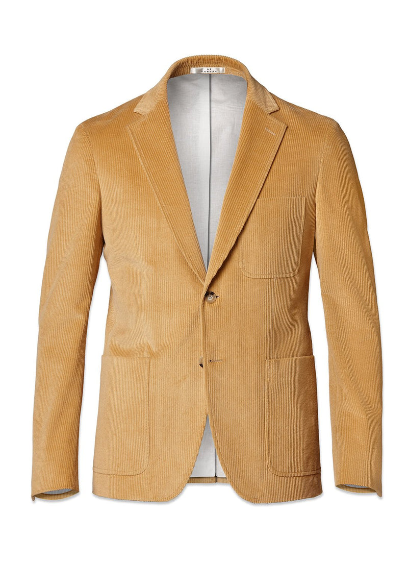 Yellow Corduroy Jacket - Yellow - Fursac - The Bradery