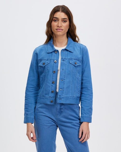 Veste Hawk - Overdyed Lt Indigo - Femme - Deus Ex Machina - The Bradery