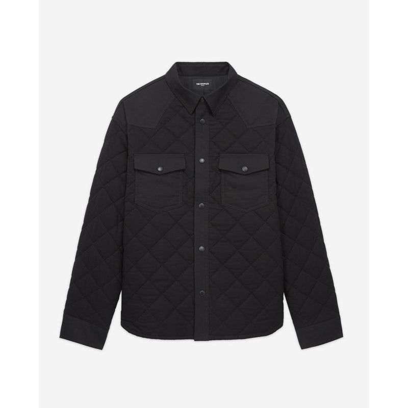 Veste Technique Matelassée Noire Poches - Homme - The Kooples - The Bradery