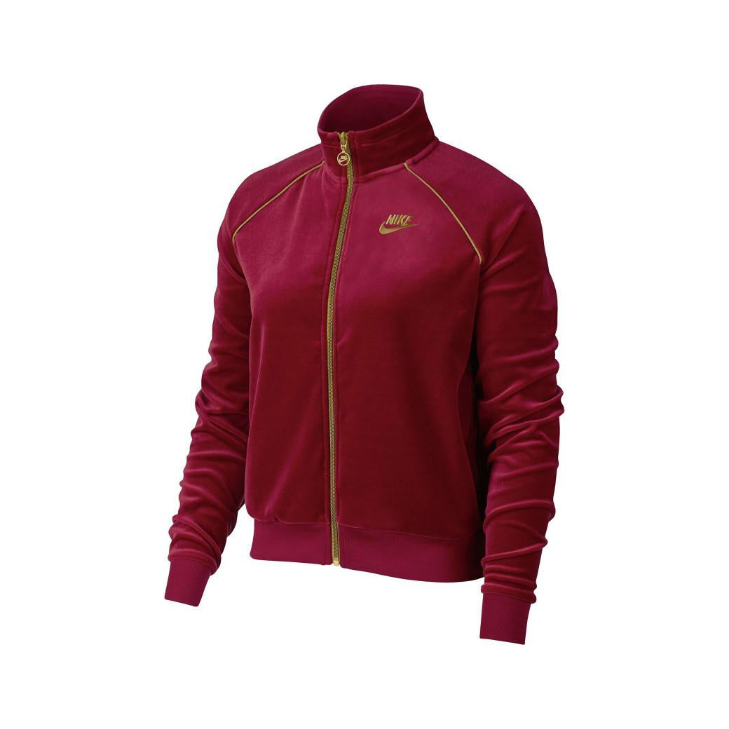 Chaquetas Nike W Nsw Trk Jkt Velour Track - Burdeos - Mujer CHAQUETA NIKE MUJER TEXTIL Nike
