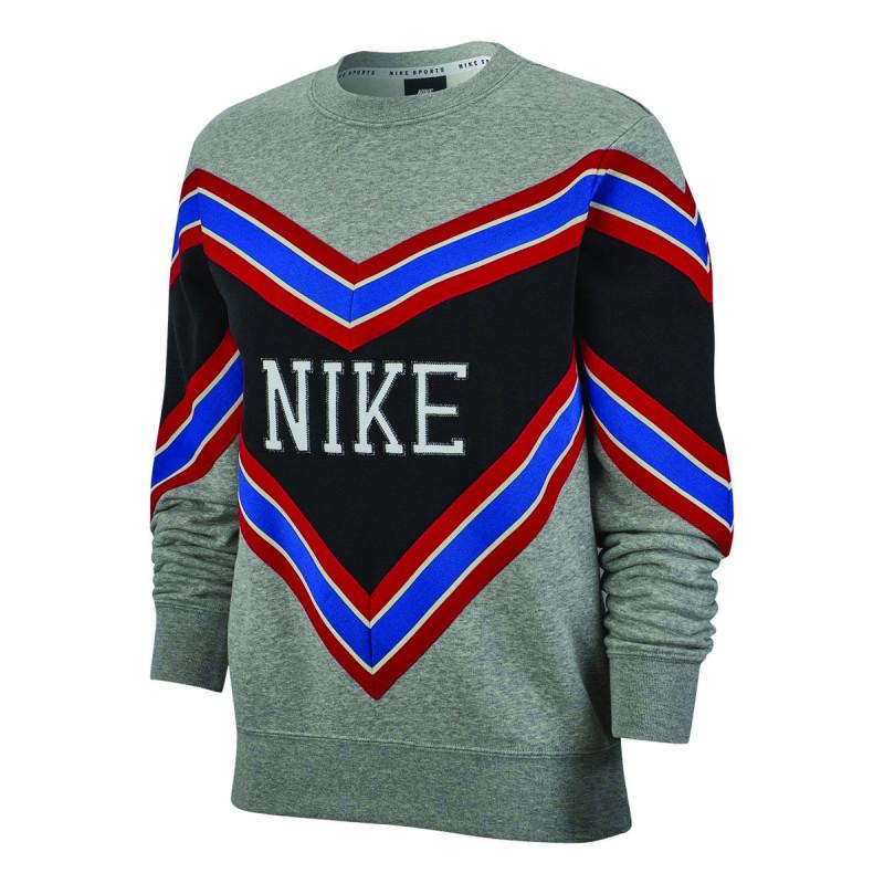 W Nsw Nsp Crew Flc - Sweat Textile - Gris - Femme - Nike - The Bradery