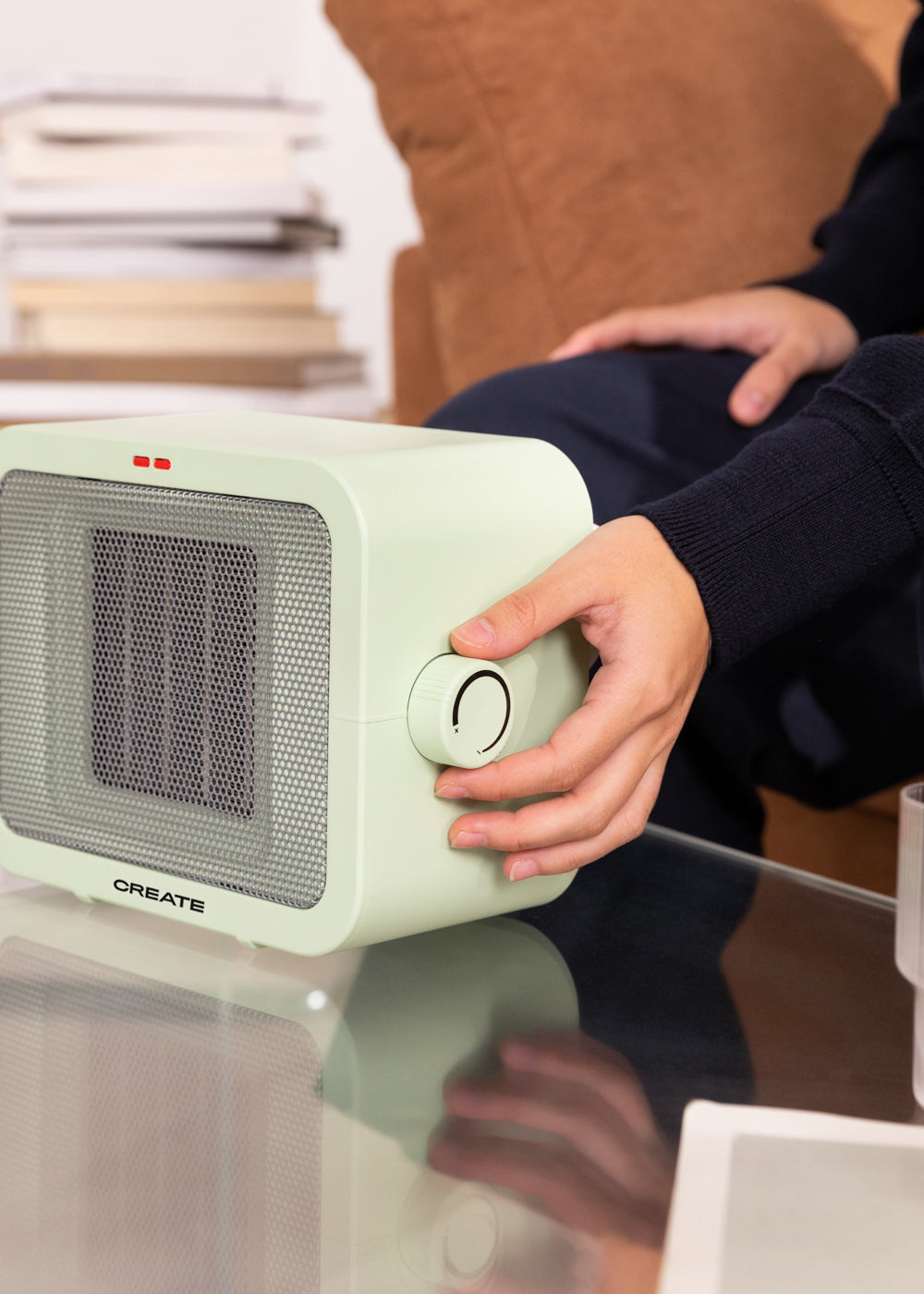 Warm Box - Calefactor Cerámico 1500W - Verde Pastel