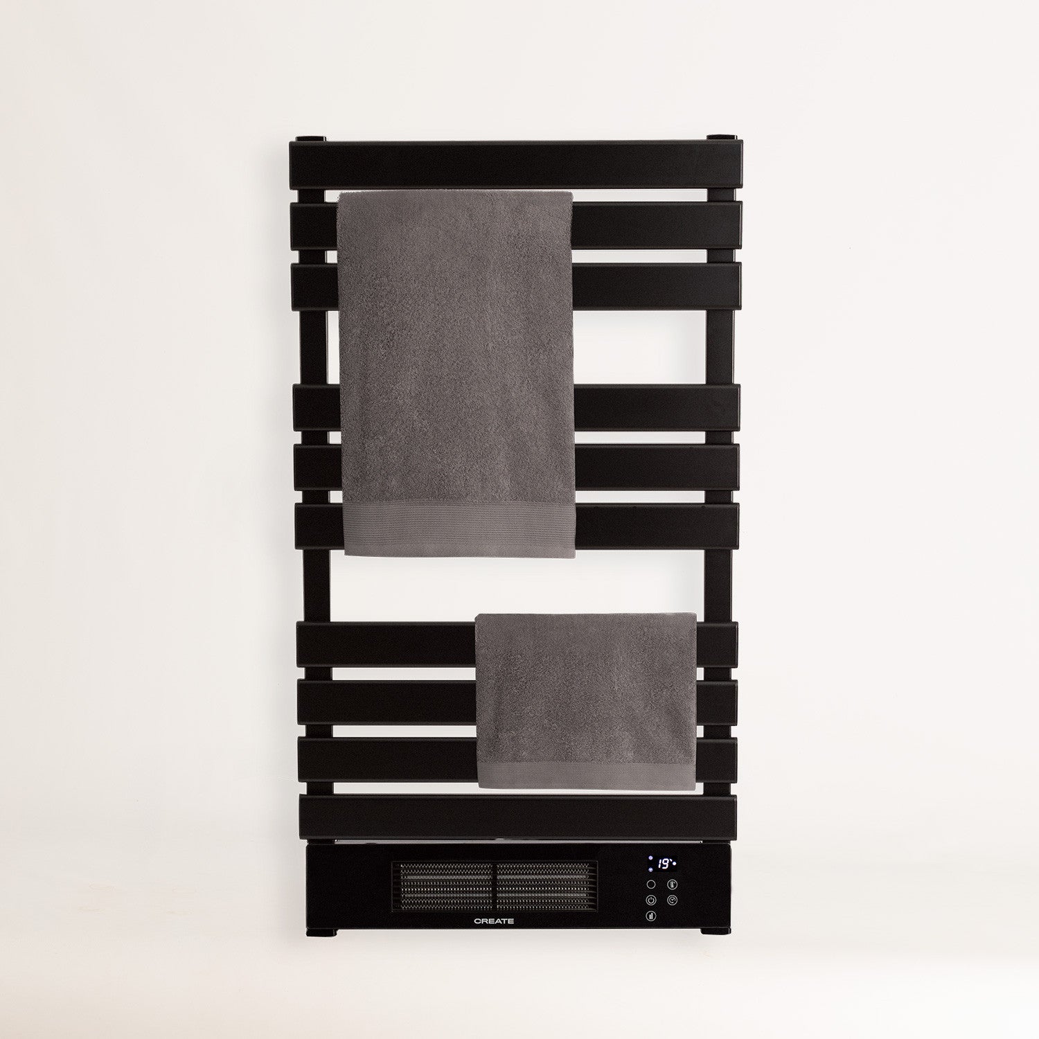 Warm Towel Pro 500/1500W - Electric Towel Rail with Heating & WiFi - Black