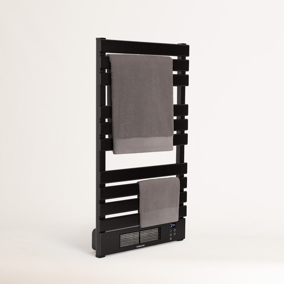Warm Towel Pro 500/1500W - Electric Towel Rail with Heating & WiFi - Black