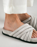 Yua Flat Sandals - Ecru